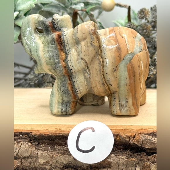 Caribbean Calcite Elephant Carvings - Picture 8 of 11